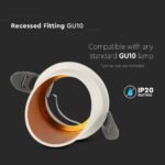 GU10 Fitting Rotund Alb - Image 4