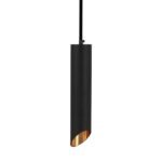 1xGU10 Pendul Suspendat Negru D:55x200mm