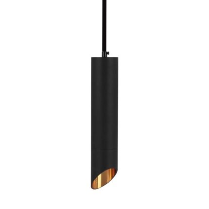1xGU10 Pendul Suspendat Negru D:55x200mm