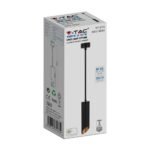 1xGU10 Pendul Suspendat Negru D:55x200mm - Image 3