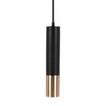 1xGU10 Pendul Suspendat Negru, Auriu D:60x300mm