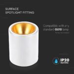 GU10 Fitting Montat Aplicat Rotund Alb - Image 4