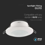 Suport GU10 Rotund Alb - Image 4