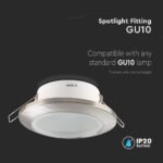 Suport GU10 Rotund Satin Nichel  - Image 4