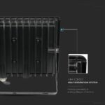 200W Proiector LED SMD F-Series Corp Negru 4000K - Image 5