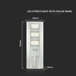 Lampa solara stradala LED 3500lm, Senzor miscare, 6400K - Image 4