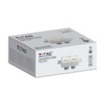 2xGU10 Fitting Gips Rotund Alb - Image 2