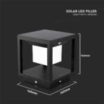 LED Lapă Solară Corp Negru 3000K - Image 3