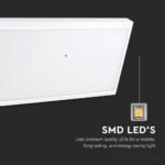 20W LED Lumină pentru Fațadă Soft Light-Large 4000K Corp Alb IP65 - Image 3