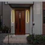 17W Lumină de Perete LED Corp Negru 3000K IP65