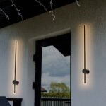 12W Lumină de Perete LED Corp Negru 3000K IP65