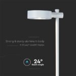 6W LED Stâlp de Grădină Corp Alb 3000K IP54 - Image 5