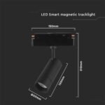 8W LED Proiector Magnetic SMART Corp Negru 3 in 1 - Image 3