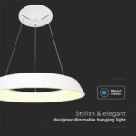 48W LED Designer Light Suspendat Negru Dimabil  Alb 3000K - Image 5