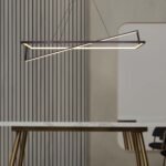 45W LED Designer Light Suspendat Dimabil Negru 3000K - Image 2