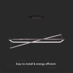 45W LED Designer Light Suspendat Dimabil Negru 3000K - Image 4