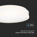 48W LED Designer Light Rotund Alb 4000K - Image 5