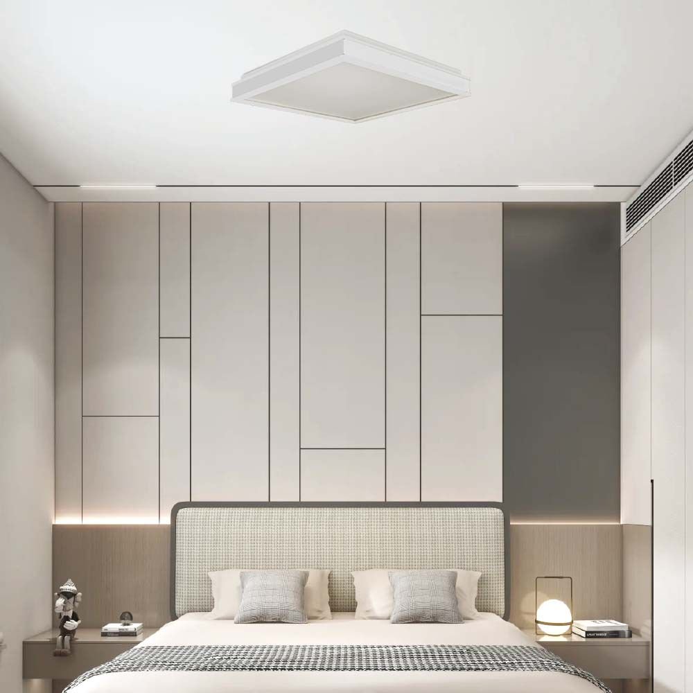 48W LED Designer Plafonieră Pătrată Albă 4000K