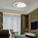 38W LED Designer Plafonieră Albă Dublă Rotundă 4000K - Image 2