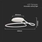 54W LED Designer Light Triac Dimabil Alb Rotund 4000K - Image 3
