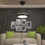 12W LED Designer Light Suspendat Negru 4000K - Image 2