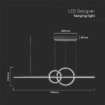 17W LED Designer Light Suspendat 3 in 1 Negru - Image 3