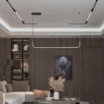 12W LED Designer Light Suspendat Negru 4000K - Image 2