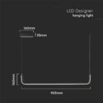 12W LED Designer Light Suspendat Negru 4000K - Image 3