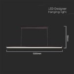 23W LED Designer Light Suspendat Liniar Negru 4000K - Image 3