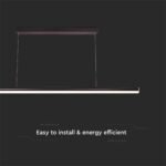 23W LED Designer Light Suspendat Liniar Negru 4000K - Image 4