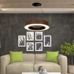 50W LED Designer Light Suspendat Negru Dimabil 4000K Rugniu - Image 2