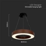 50W LED Designer Light Suspendat Negru Dimabil 4000K Rugniu - Image 3