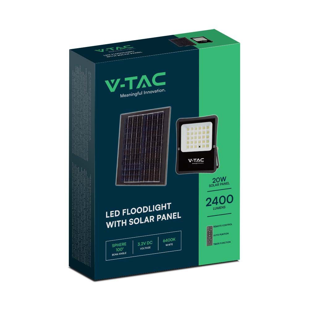 20W LED Proiector Solar 4000K