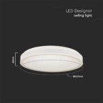 18W LED Designer Plafonieră Rotundă Albă 4000K - Image 3