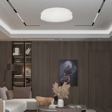 24W LED Designer Plafonieră Rotundă Albă 4000K