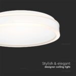24W LED Designer Plafonieră Rotundă Albă 4000K - Image 5