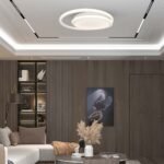 24W LED Designer Plafonieră Albă Dublă Rotundă 4000K