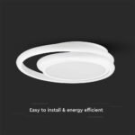 24W LED Designer Plafonieră Albă Dublă Rotundă 4000K - Image 4