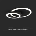 20W LED Designer Light Două Cercuri 3000K - Image 4