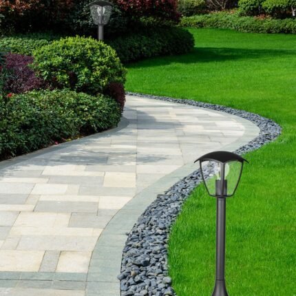 Lampa de gradina 600mm IP44 Negru