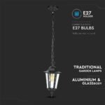 Lampa de gradina E27 Negru mat - Image 5