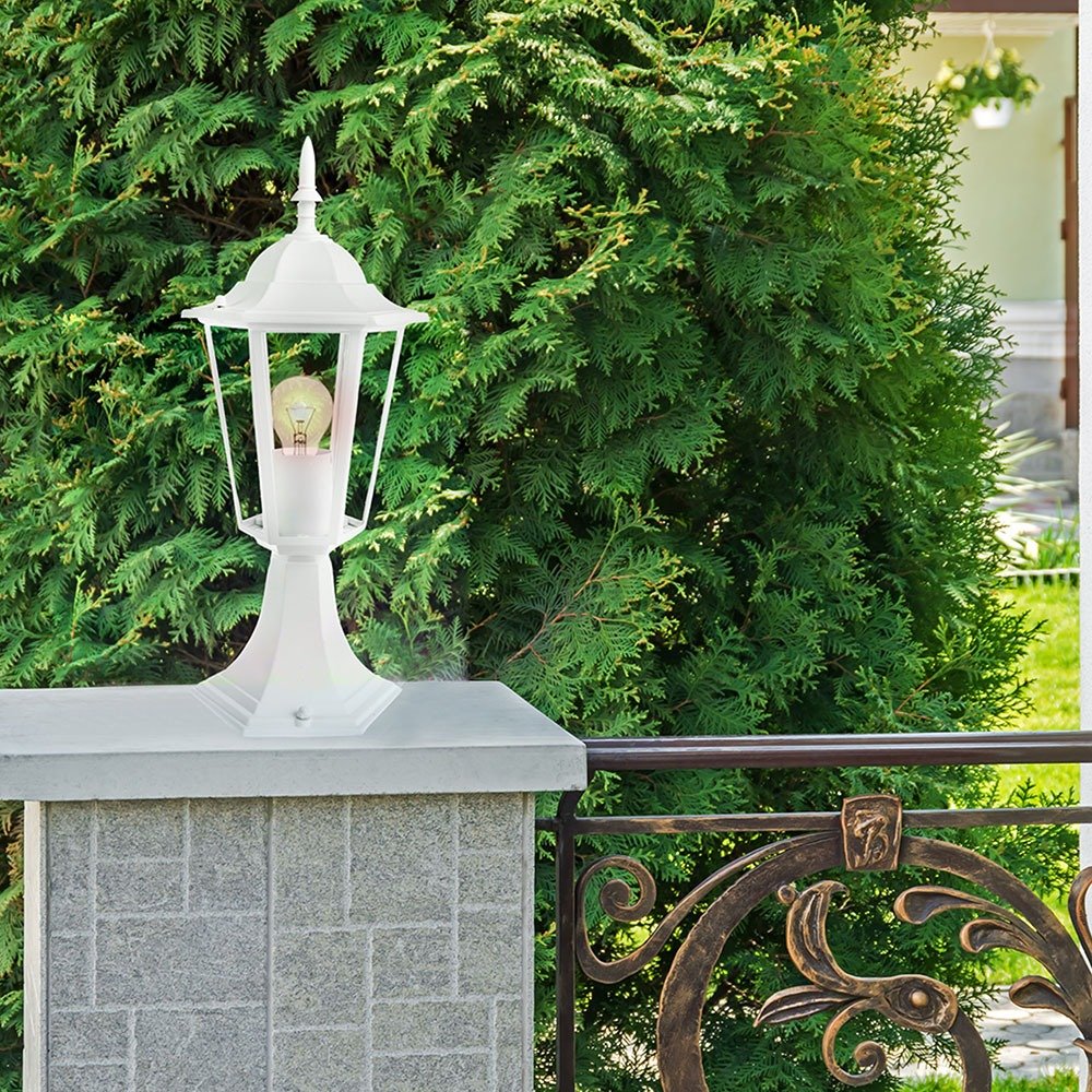 Lampa de gradina E27 30cm Alb mat