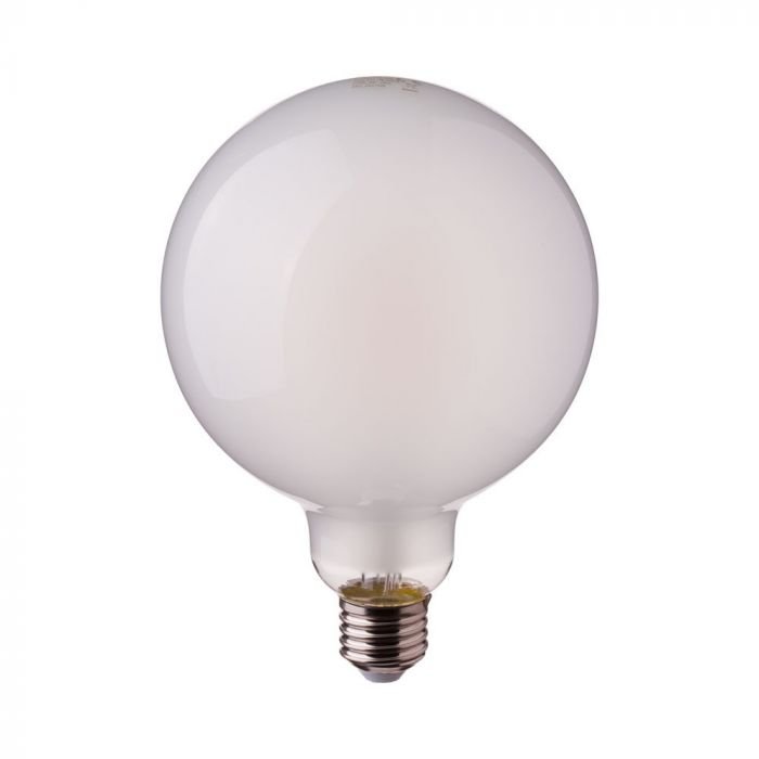 Bec LED 7W Filament E27 G95 Mat Alb rece