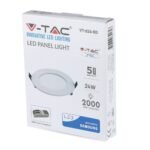 24W LED Panel Premium SAMSUNG Cip Round 3000K - Image 2
