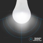 9W A60 Bec LED Plastic 3 trepte Dimabile Alb natural E27 2buc/ Blister - Image 4