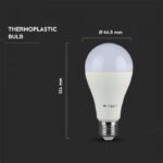 Bec LED 15W E27 A60 Termoplastic Alb rece 2buc/blister - Image 3