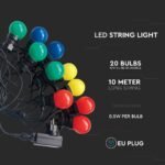 Ghirlandă Luminoasă LED 10m 20 x 0.5W EU Becuri RGBY - Image 4
