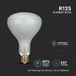 Bec LED 8W Filament Drept E27 R125 Dimabil 4000K - Image 5