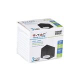 Suport Neted de Perete pentru GU10 Aluminiu Negru Pătrat IP44 - Image 3