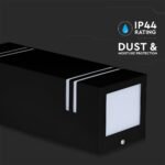 Suport Neted de Perete pentru GU10 Negru Pătrat 2 Ieșiri IP44 - Image 4